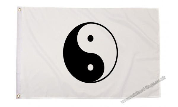 Yin Yang (White) Flag